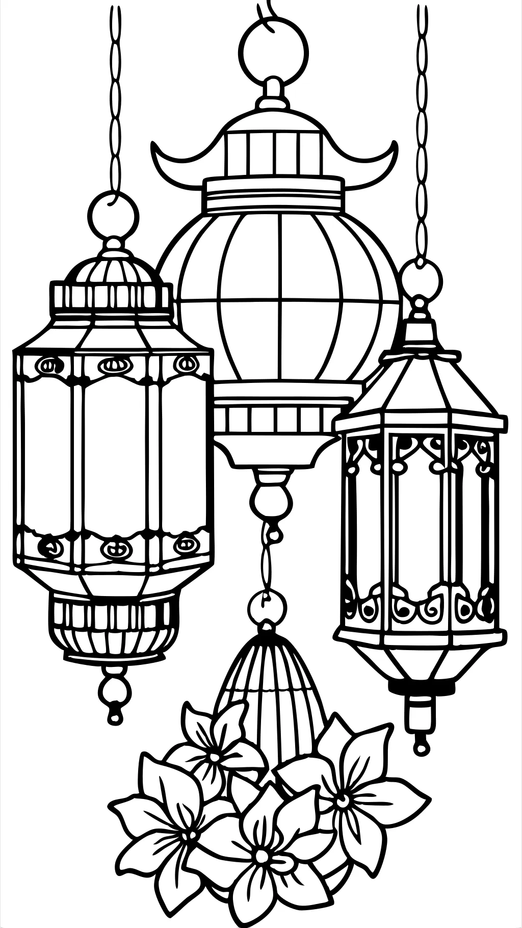 lantern coloring pages